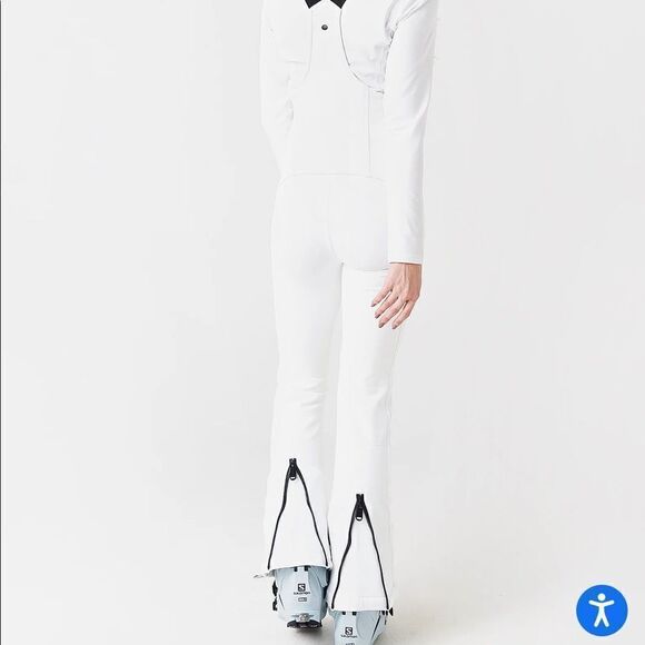 GOLDBERGH WOMEN'S PHOEBE SALOPETTE SKI BIB WHITE BLACK US 8 - Picture 2 of 11